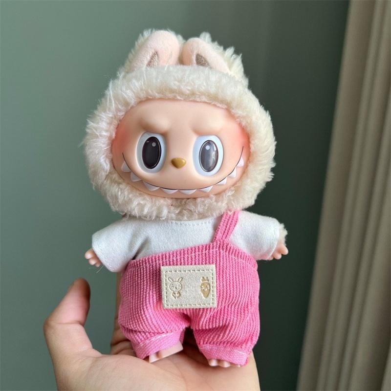 

Милая мини-плюшевая одежда для куклы 17 см Лабубу, много видов комбинезонов, одежда, аксессуары NO Doll