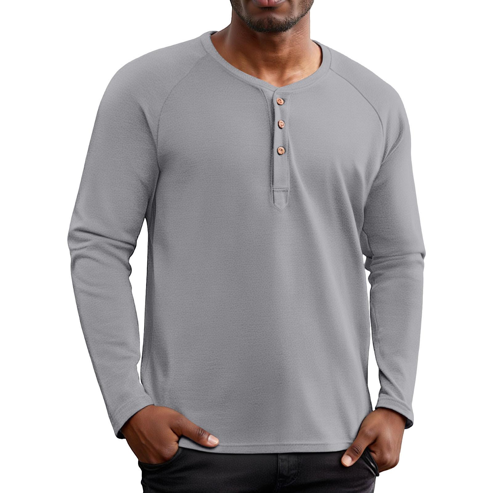 

Мужская модная рубашка с воротником-стойкой, однотонная, повседневная, с длинными рукавами XL