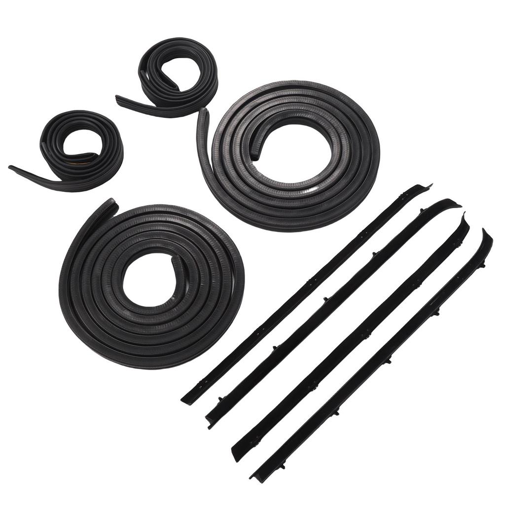 Door Seal Window Run Channel Sweep Felt Rubber Weatherstrip Kit 15569072 Replacement for C10 C20 C30 K10 K20 K30 R1500