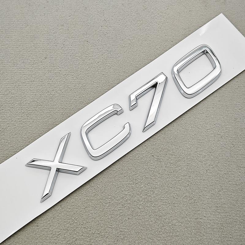 3D ABS Car Letters XC70 S70 V70 Logo Rear Trunk Badge Emblem Decals For Volvo XC70 S70 V70 Exterior Accessories
