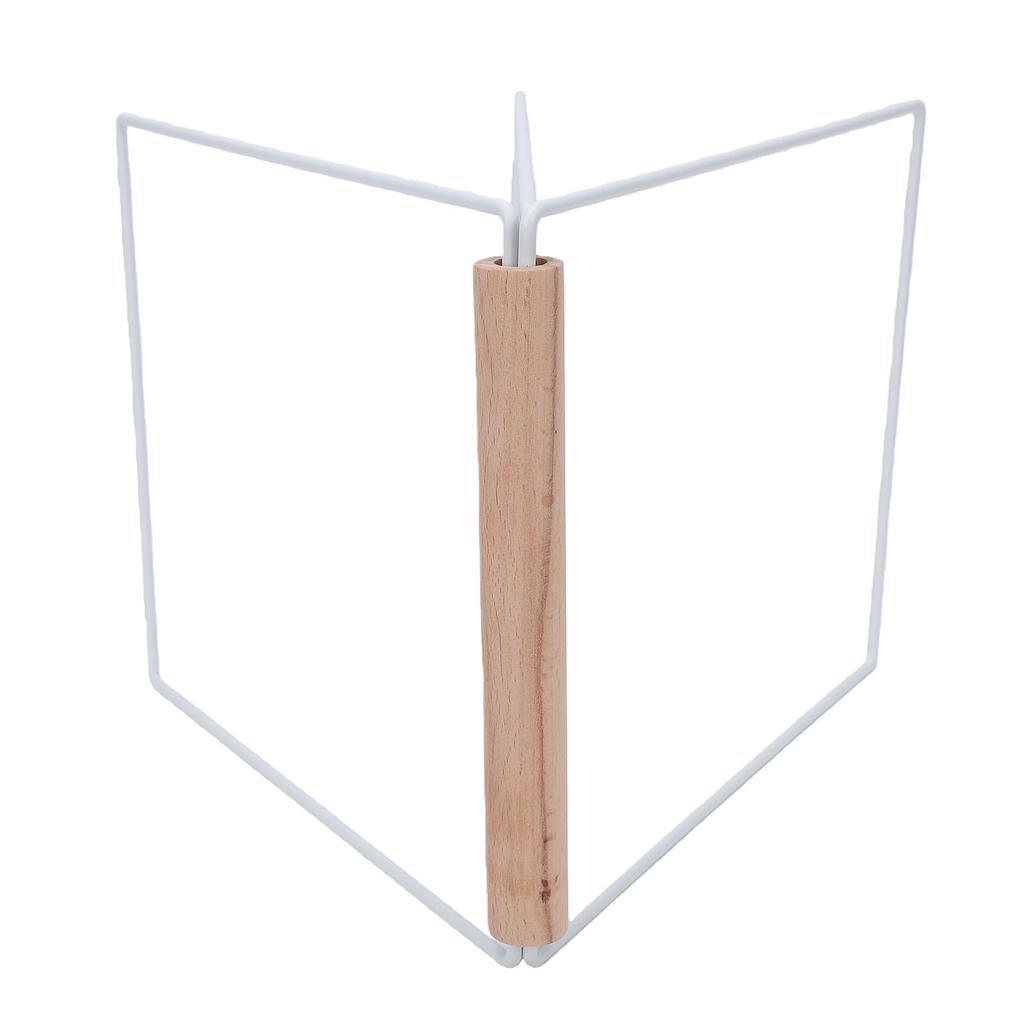 Countertop Dishcloth Drying Rack White Metal 3 Arms Hand Towel Stand for Kitchen Bathroom
