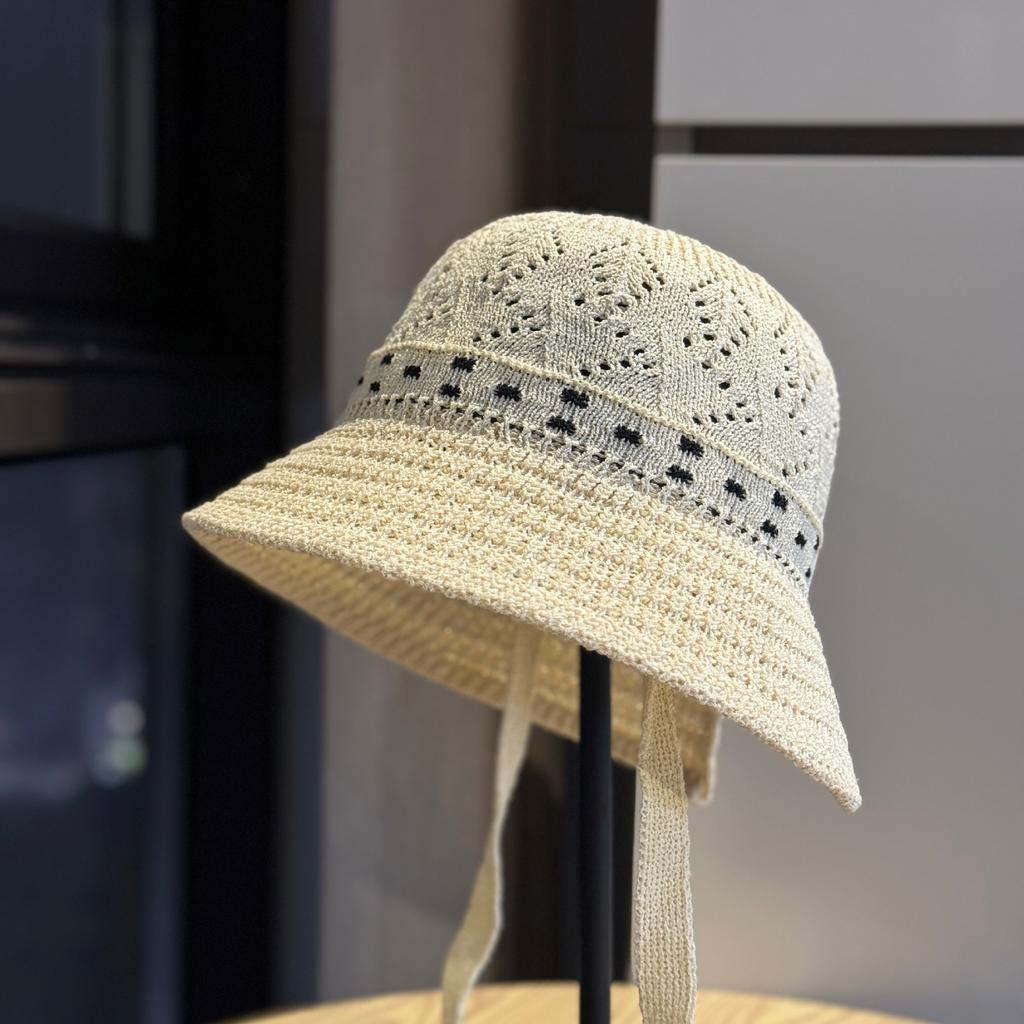 Korean-style fisherman hat for women, makes the face look smaller, breathable and versatile for summer, sun protection hat2026New hollow-out sun hat