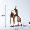 Kreative Abstrakte Ausgeschnittene Metallfiguren Statue Schreibtischdekoration Minimalismus Charakter Skulptur Ornamente Raumästhetik Dec