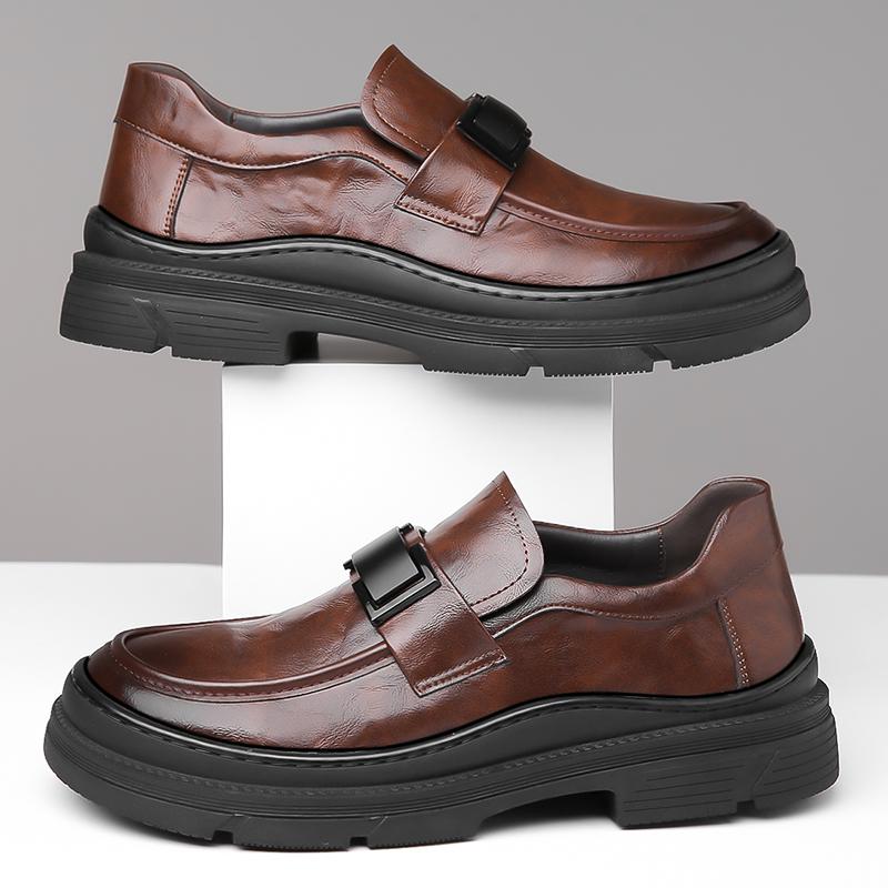 Sneakers Mens Dress Shoes Retro Male Leather Business Male Baroque Shoes Casual Outdoor Mens Oxford Footwear