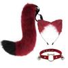 Furry Animal Ear Headband Tail Set Cosplay Costume Accessory Anime Convention Party Adult