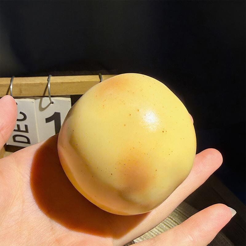 Klebriger Knuspriger Weicher Kartoffel Stressball Quetschspielzeug Stressabbau Geräuschvolle Spielzeuge Handgefertigter Ball Taktile Entspannung Knetspielzeug