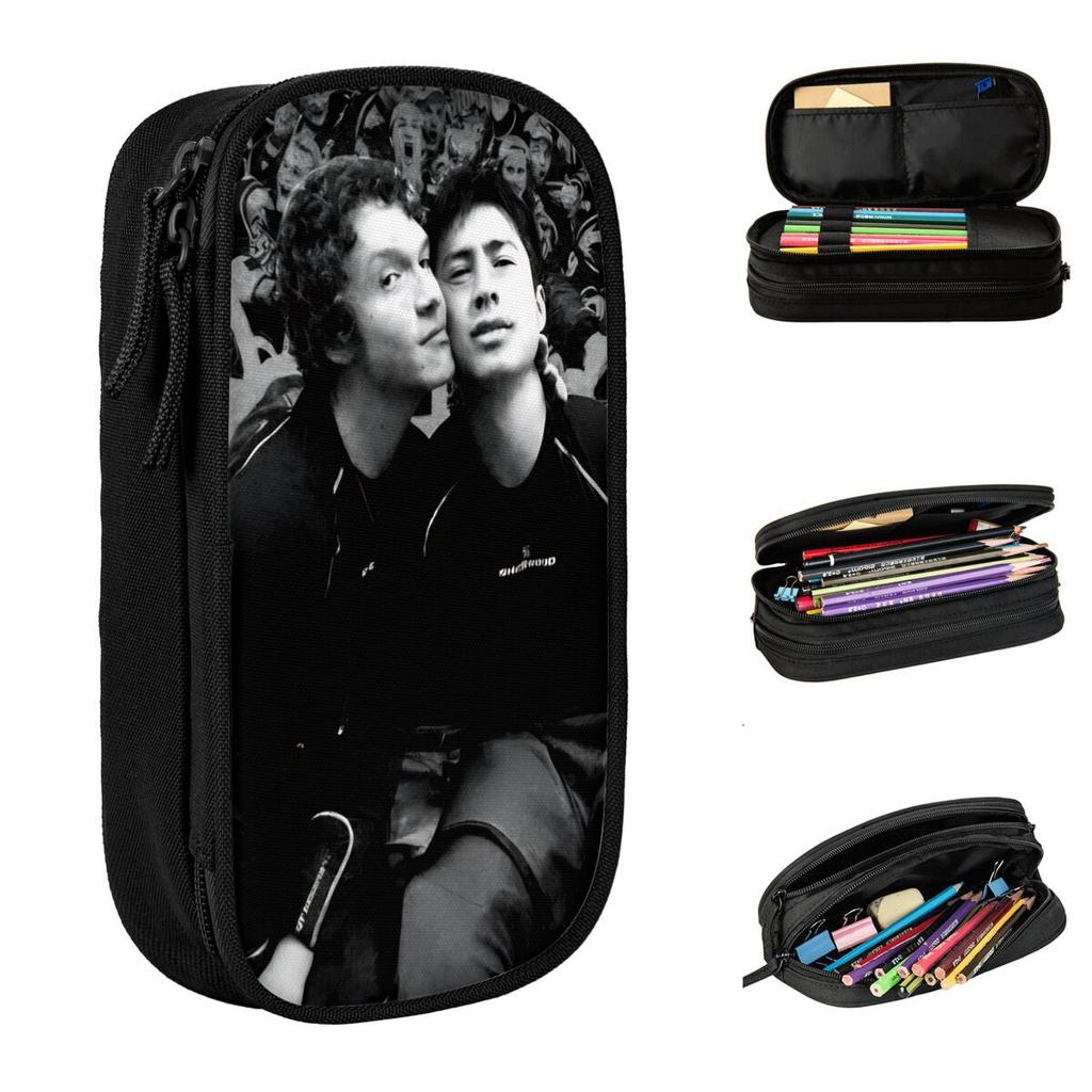 Large-capacity Pencil Pouch Shane Hollander & Ilya Rozanov Heated-Rivalry Pencil Case Stationery Girl Makeup Bags Amazing Gift