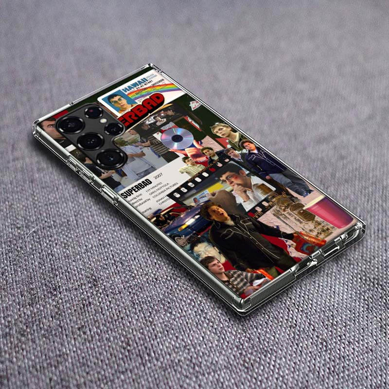 Mclovin SuperbadZ Phone Case For Samsung Galaxy S24 S23 S21 S20 FE S22 S26 Ultra S25 Edge S10 Plus Cover Clear TPU Capa Shell Co