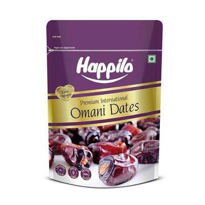 Happilo Premium International Omanische Datteln, Vorteilspackung, Beutel, 680 g