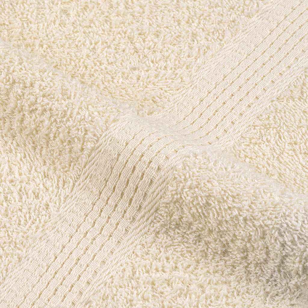 Ręczniki Do Sauny, 2 Szt, Kremowe, 80X200 Cm, Bawełna 100%