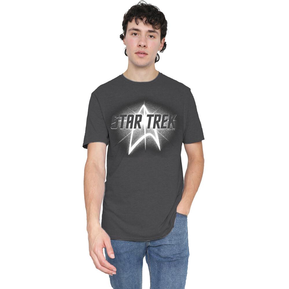 Star Trek Glow Logo T-Shirt S-2XL Charcoal XXXL