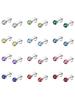 12 Pairs CZ Ear Stud Mixed Colors Cartilage Earrings Set Stainless Steel Barbell Studs Earrings Helix Tragus Piercing