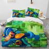 3D Rockman Megaman Game Cartoon Comforter Bedding Set,Duvet Cover Bed Set Quilt Cover Pillowcase,king Queen Size Bedding Set Kid