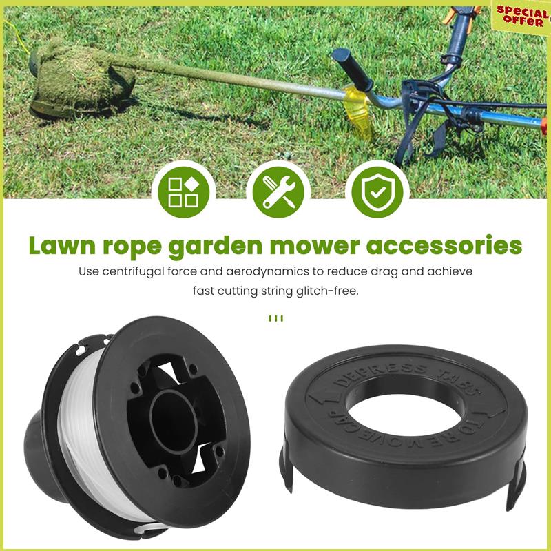 A34R RS-136 Replacement String Trimmer Spool Line For BLACK+DECKER ST4000 ST4500 (1 Spool, 1 Cap And 1 Spring)