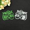 Merry Christmas Metal Cutting Dies Scrapbooking Album Paper Cards Decorative Crafts Embossing Cuts