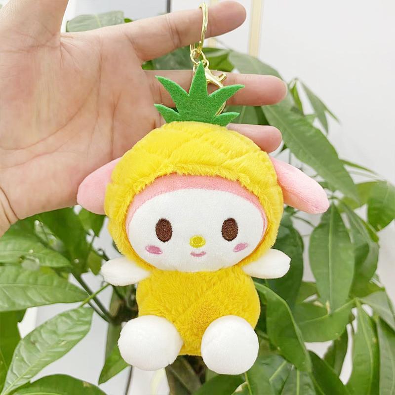 Очаровательная плюшевая кукла Куроми Синнаморолл от Sanrio, милая игрушка-подвеска для ключей, 12 см. Melody