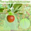 100Pcs Green protective bag with zipper,fruit trees, transparent mesh barrier for plants, perfect for gardening and pest control