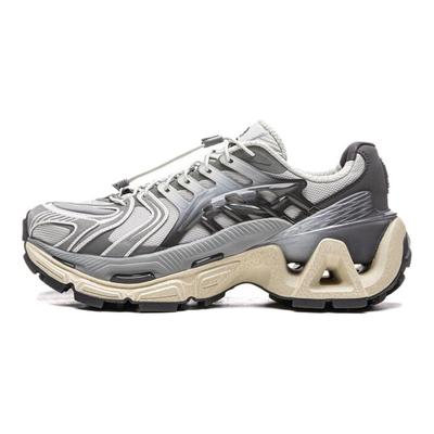 Li Ning Lijun Ace 3.0 Moda Trendi Darbe Emici Yükseltici Alçak Üst Günlük Ayakkabı Unisex Günlük Ayakkabı Gümüş Gri AZGV151-9