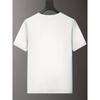 European Size Plus Size Print Men'S Summer Casual T-Shirt Featuring a Letter Design, Round Neck, Short Sleeves, Slight Stretch, Knitted Fabric
