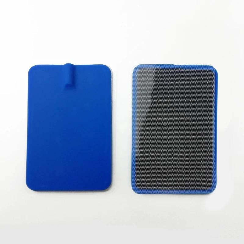 20PCS/2pcs 7*11cm EMS/TENS Reusable Replacement Rectangular Rubber Pads - Carbon Flex Electrodes Pad (large) for Microcurrent