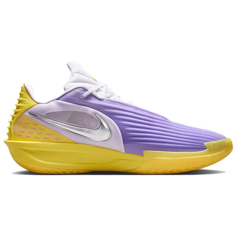 Nike GT Cut 3 Turbo Basketball Shoes Unisex White Yellow Purple HV9919-500