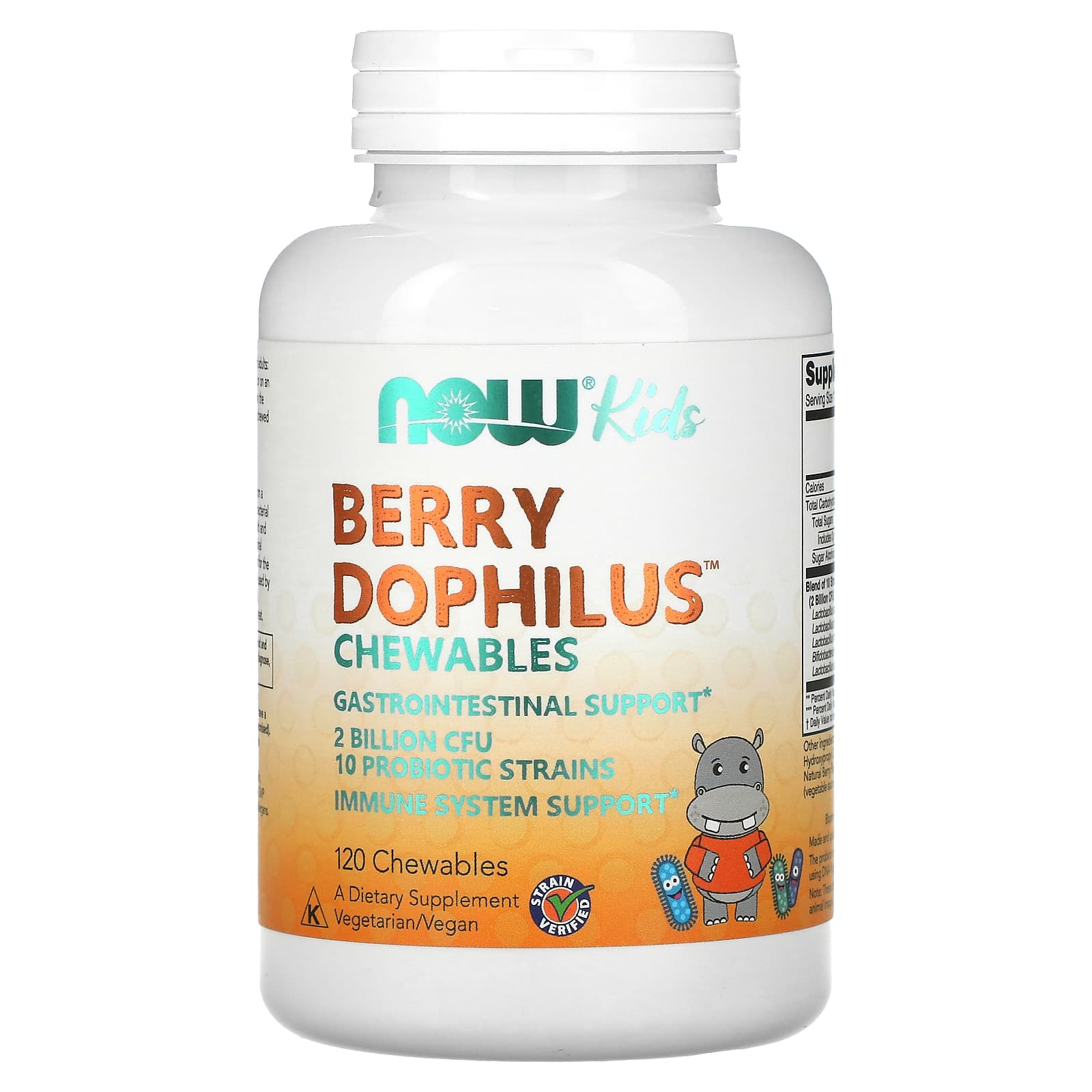 

Berry Dophilus, Children s, 2 Billion Cfu, Chewable 120 Tablets