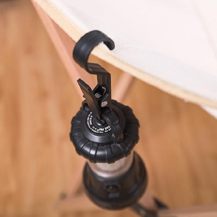 4Pcs Outdoor Camping Lights Hook Holder Antiskid Clamp Tent Fixed Clip Tent Clip Light Hook Nonslip Fixing Clip