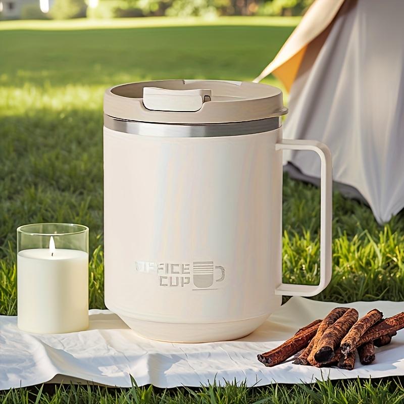 480ML Stainless Steel Thermal Mug Double Wall Insulated Coffee Mug With Handle Keeps Cold and HeatLeak-proof Drinking Cup