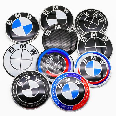 Classic ABS 74mm 82mm 2 Fixed Rear Boot Badges Front Hood Emblem Logo For F15 F10 E64 E63 E60 E52 E83 E46 E92 E90 E93 F20 X3