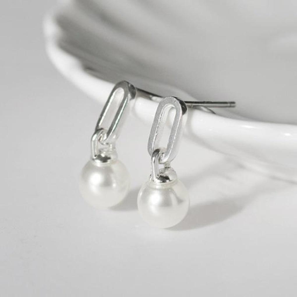 Women's Daily Accessory Sari Pearl Drop Earrings