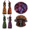 Handcrafted Resin Witch Figurine Halloween Home Decor Gift Fall Harvest Autumn Gothic Tabletop Statue