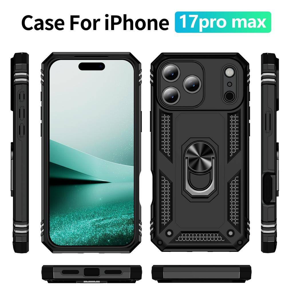 Für iPhone 17 Pro Max Hülle PC+TPU Handyhülle mit Ständer