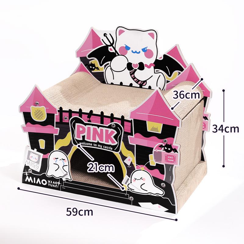 

Cat Scratcher Wear-resistant Not Shed Chips Large Cat Toys Creative Ancient Castle Design Pet Furniture Supplies Accessories