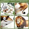 PVC Wall Stickers Cartoon Girl Animal Tree For LEAF Patterns Self-Adhesive for Home Walls and Tiles Decoration