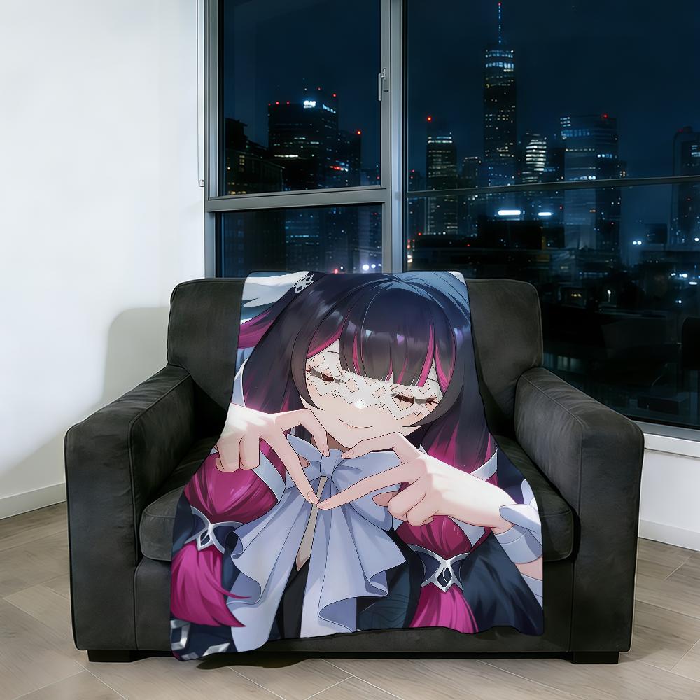 Blanket Super Warm Comfortable Plush Throw Blanket Columbina Child Genshin Impact Home Sofa Bedroom Gift