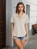 2025 Spring/Summer Women's Waffle Knit Shirt Top - European & American Bestseller