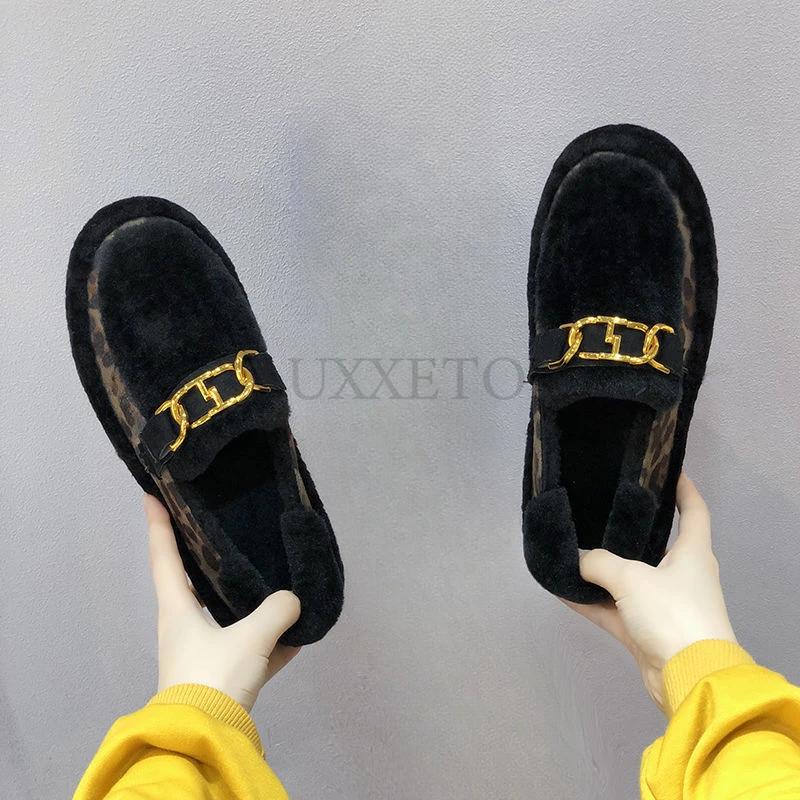 Jehněčí sametové boty s tlustou podrážkou jsou pohodlné a všestranné s přidaným sametem pro teplo Neformální a módní boty na prkno