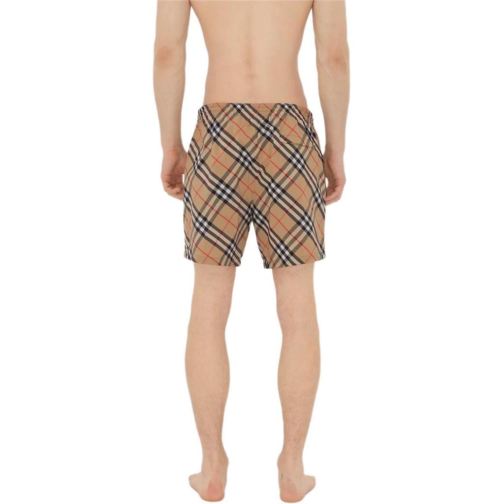 Burberry Check Printed Drawstring Swim Shorts 80873351
