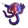 3D Printed Animal Model Octopus Toy, Articulated Figurine with Movable Joints, Fidget Toy Stress Relief Sea for Kids Adults Joints
