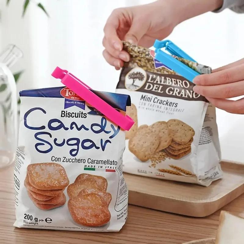 5/10/20pc Color Sealing Clip Moisture-proof Fresh-keeping Snack Bag Sealing Clip Portable Kitchen Storage Food Tool