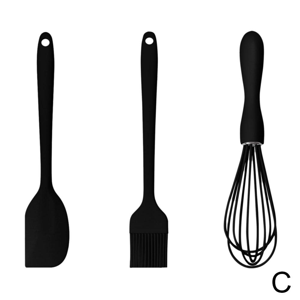 Set Copt Silicon Spatulă Răzuitor Cremă Tort Bucătărie Casnică Tel Ou Perie Ulei Barbecue Gadget Consumabile Bucătărie