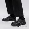 Men's 2025 Square Toe Height Increasing Leather Derby Shoes - Casual, Formal, & Wedding Wear
