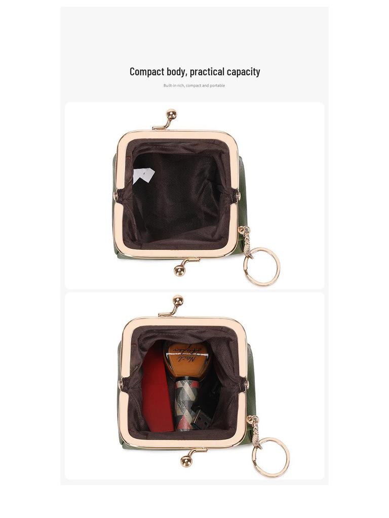 2024 Retro Niedliches Clip-Münzfach & Schlüsseltasche - Kompakte & Vielseitige Lippenstiftaufbewahrung