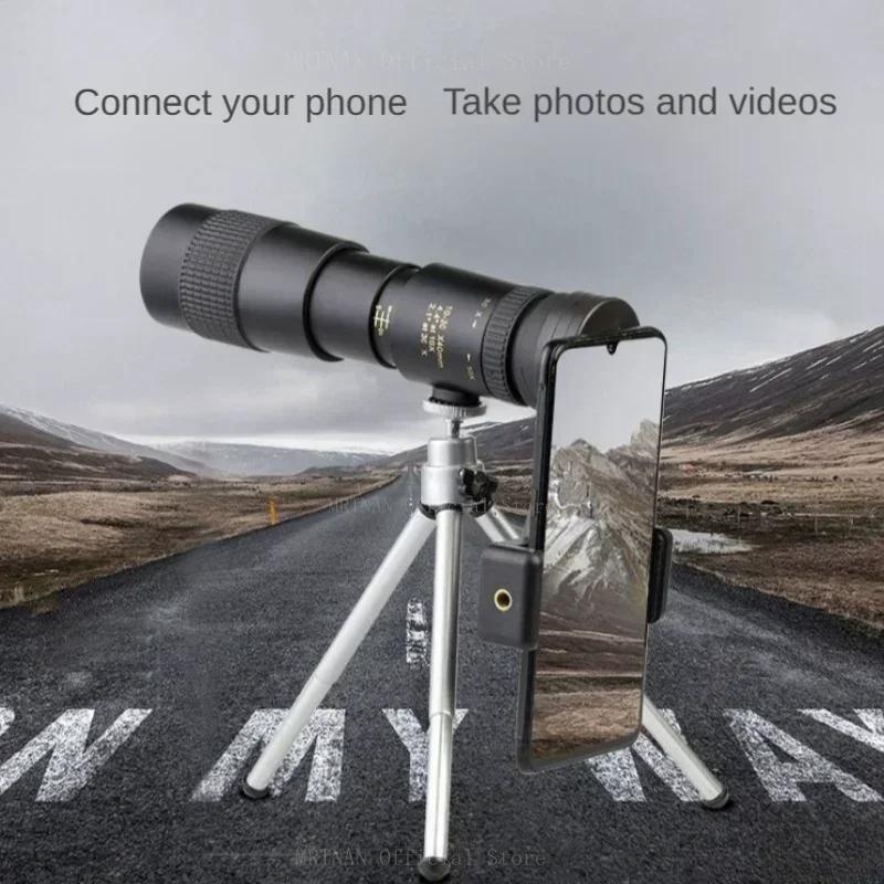 Metal 10-300X Zoom HD Powerful Binoculars Long Range Quality Portable Professional Telescope Monocular for Hunting