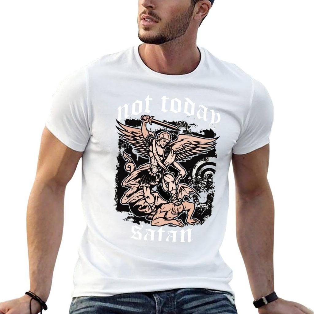 Not Today Satan TShirt Unisex t shirt heavy cotton t shirts cotton cotton t shirts high quality Tshirt