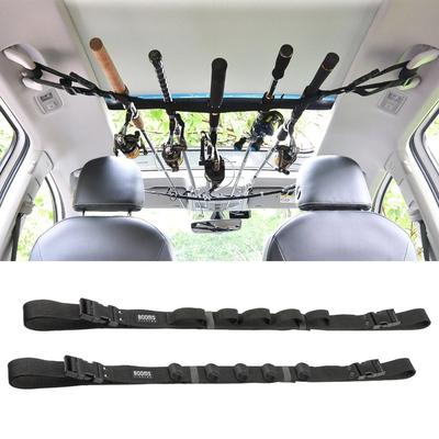 Fishing VRC Vehicle Rod Carrier Rod Holder Belt Strap With Tie Suspenders Wrap Fishing Tackle Boxes Tools Box Accessories