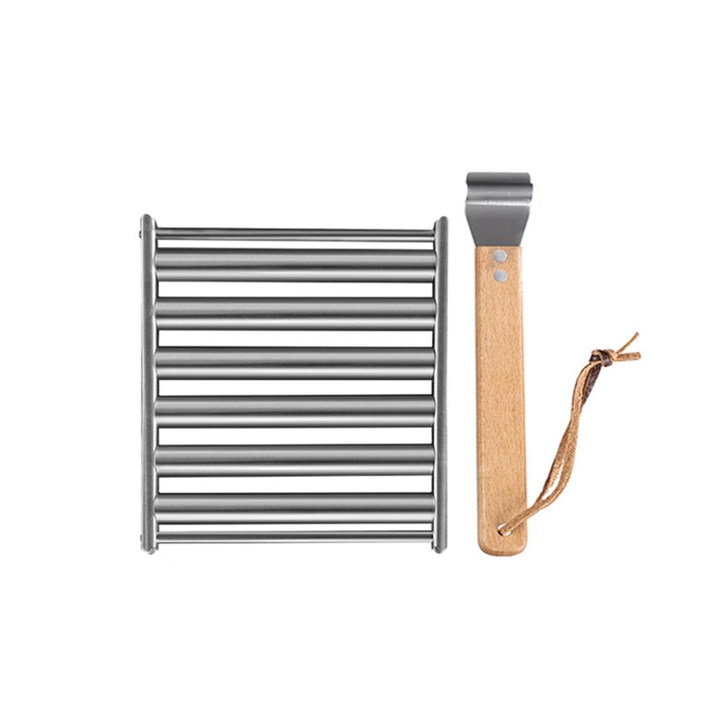 Leeseph Stainless Steel Hotdog Grill Roller, Sausage Roller Rack Barbecue Tools, Gathering Party Barbecue Camping Accessories