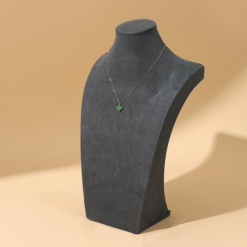 Flannel Necklace Display Stand Jewelry Neck Mould Jewelry Stand Portrait Model Neck Counter Jewelry Display Props