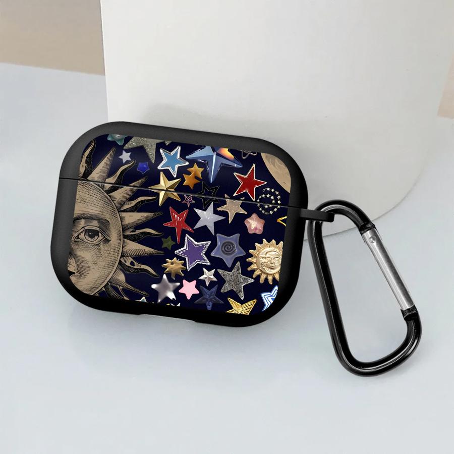 Earphone Cases Cover Case For Airpods 4 1 Pro3 Pro 2 3 Pro2 Star Moon Pattern