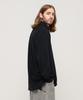 CARGOBROS Full Rubber Oversized Long Sleeve Collared T-Shirt (Black)